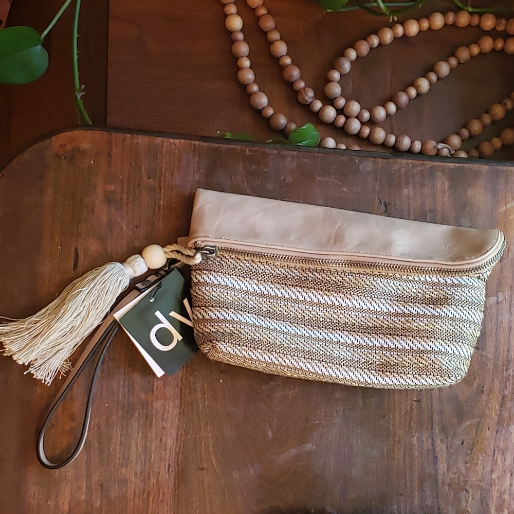 NWT Tan Clutch